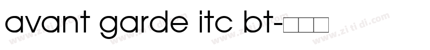 avant garde itc bt字体转换